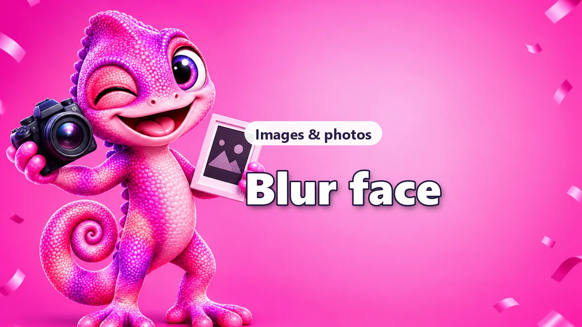 Blur the faces in a photo