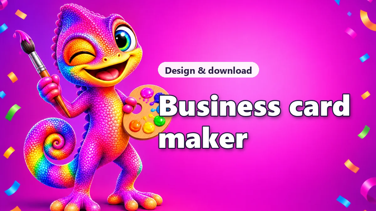 Business card maker