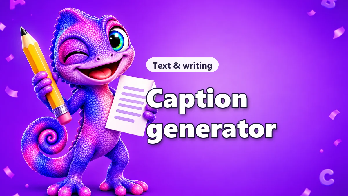 Captions for your photos and videos