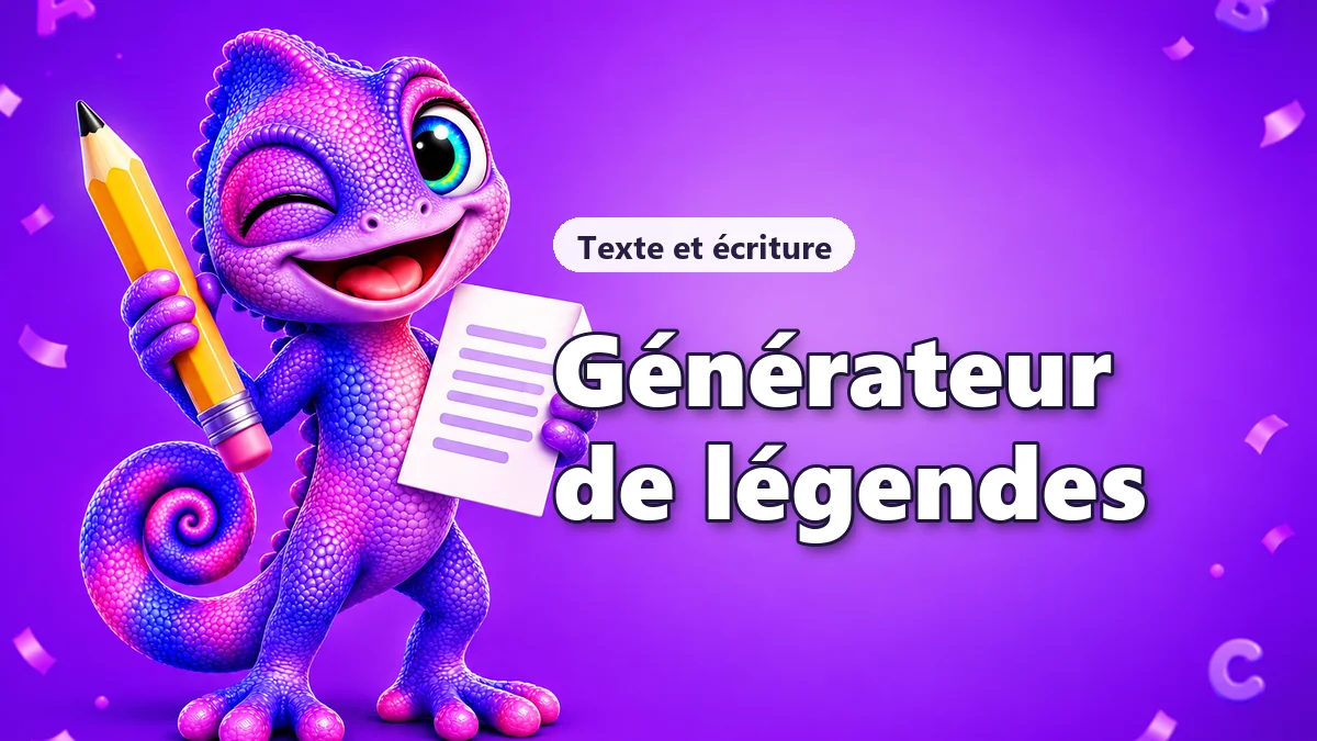 Un générateur de légende Instagram pour tes photos