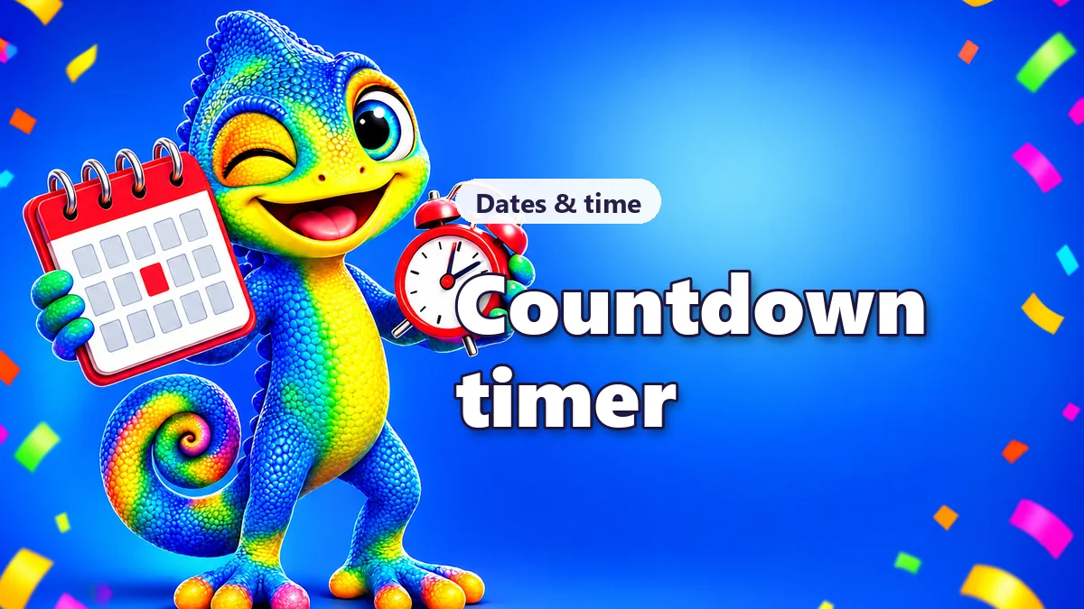 Custom countdown timer