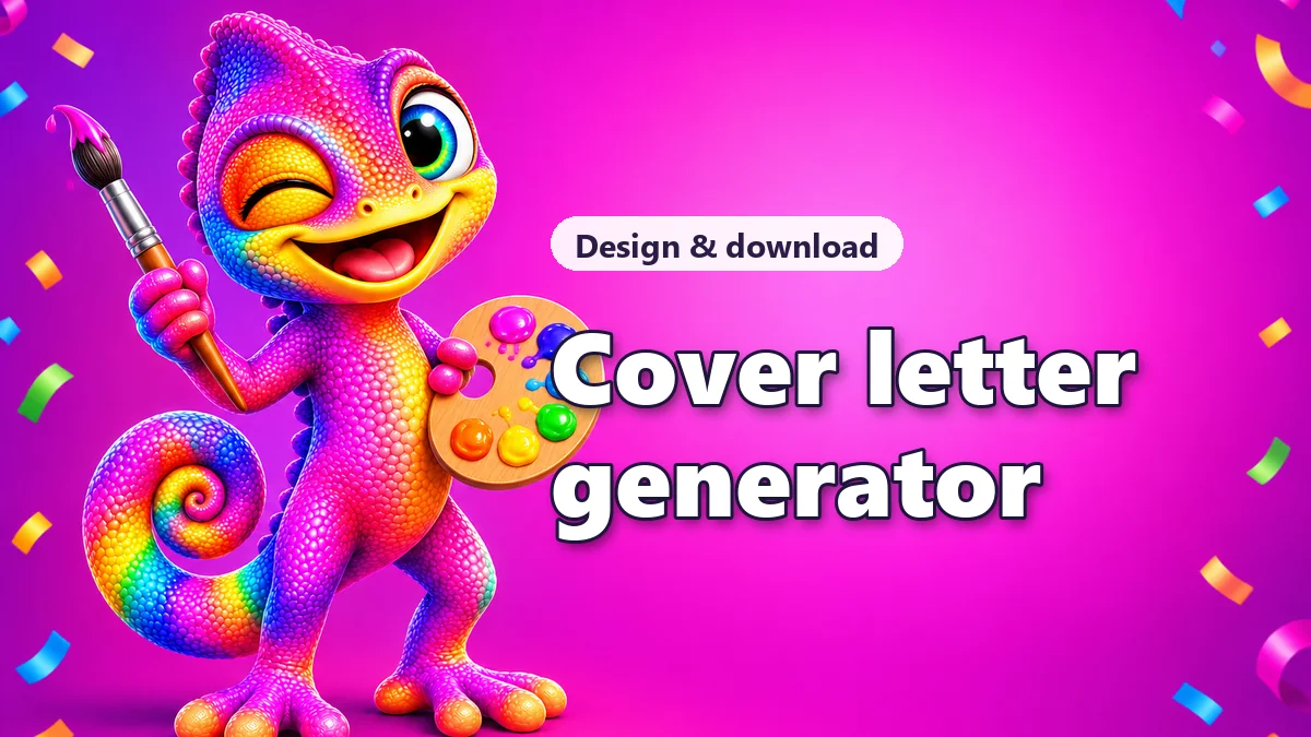 Cover letter generator with templates for your job