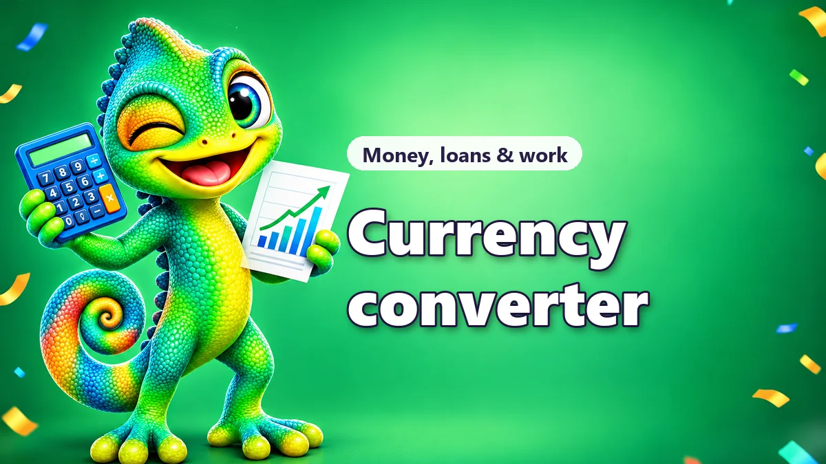 Currency converter with today's exchange rates