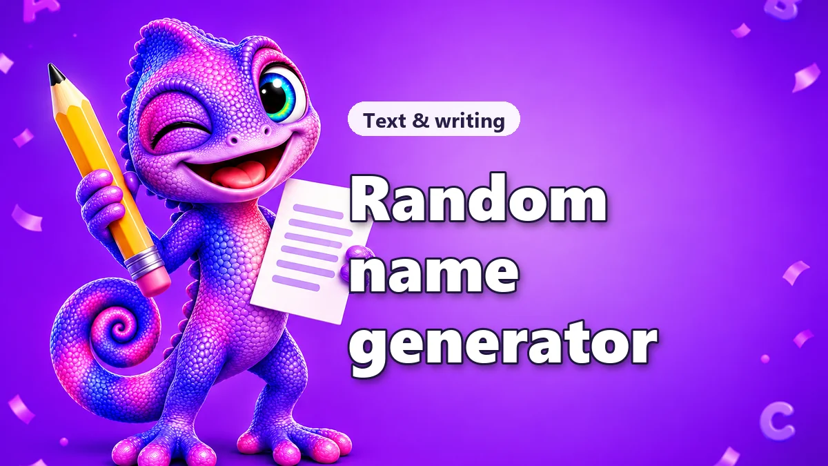 Random first name and full name generator