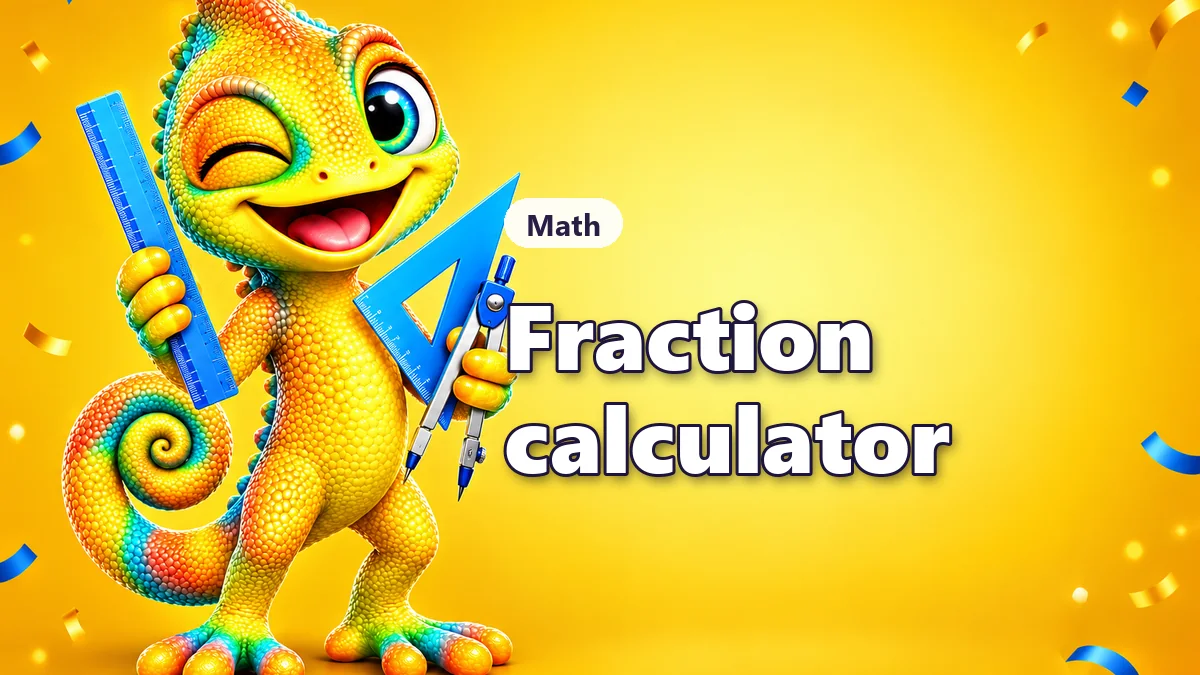 Fraction calculator with step-by-step work