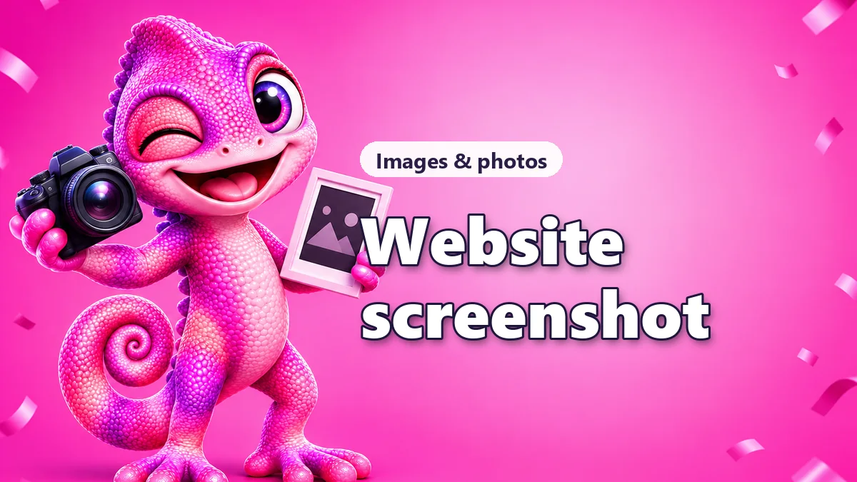 Website screenshot of any public page by URL