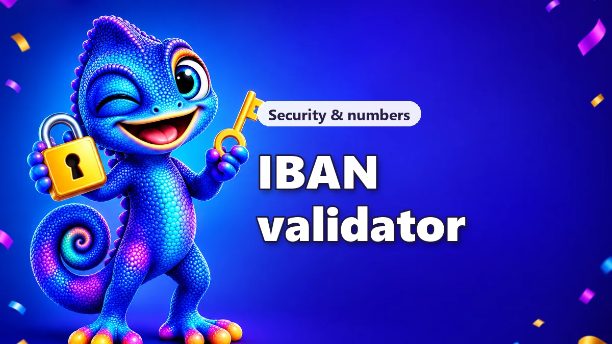 IBAN checker and validator