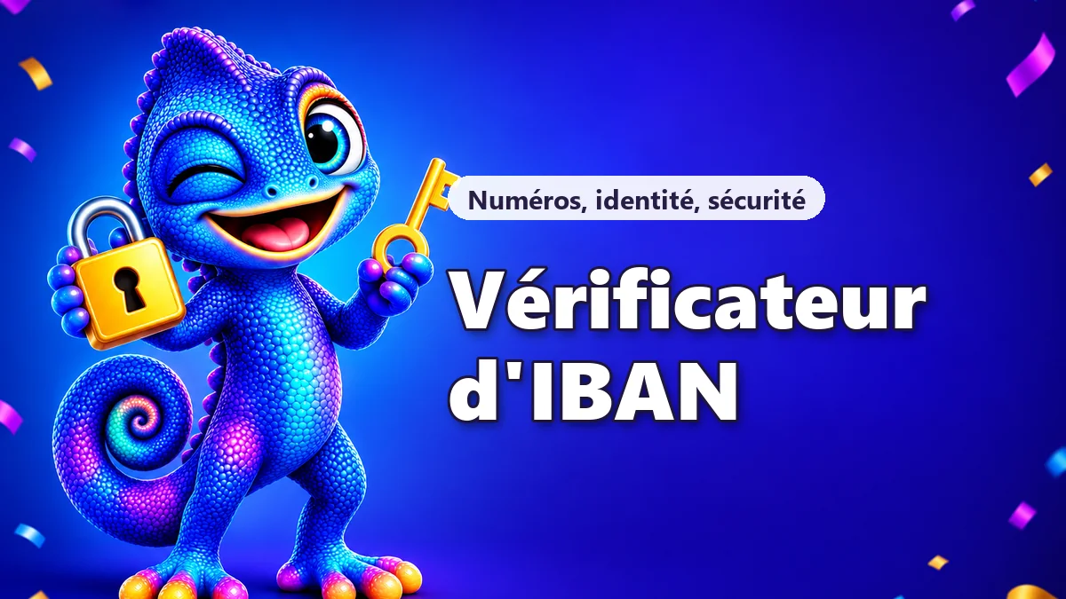 Vérificateur d'IBAN gratuit