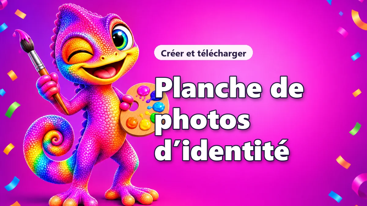 Planche de photos d’identité à imprimer