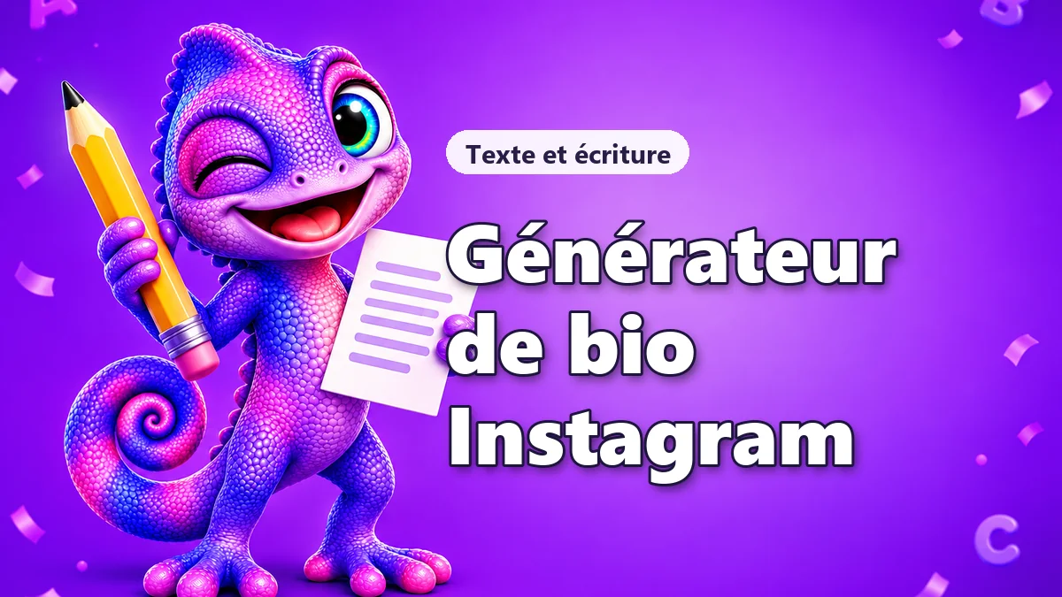 Crée ta bio Instagram en un clic