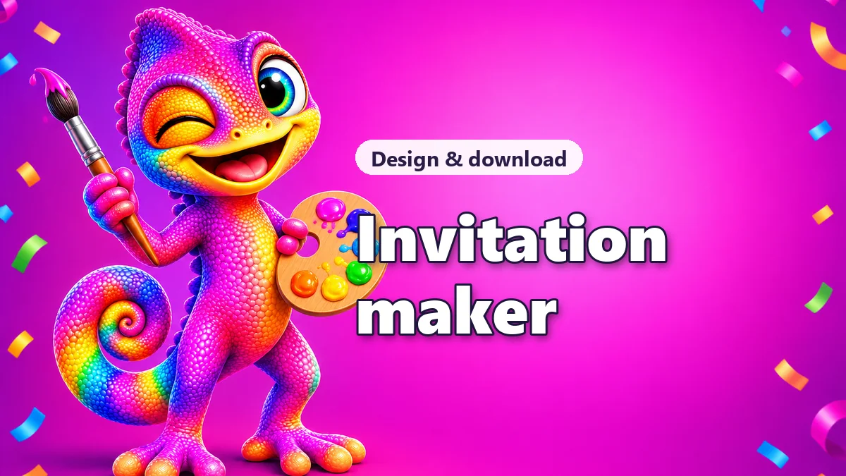 Make a birthday or party invitation
