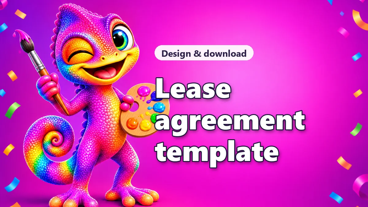 Residential lease agreement template for landlords and tenants