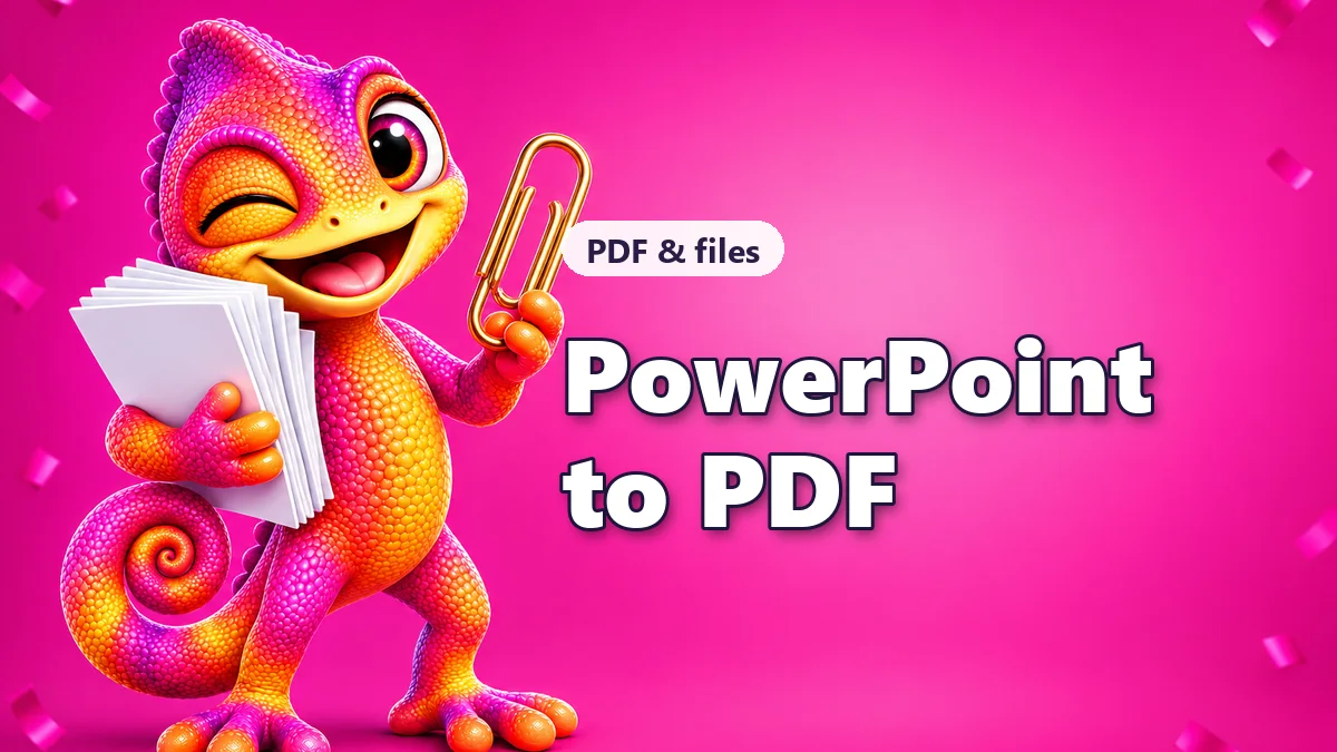 Convert PowerPoint to PDF