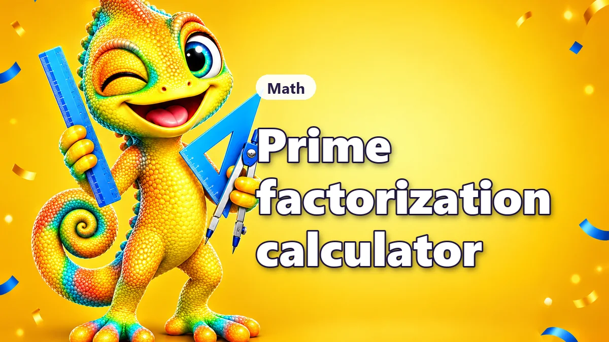 Prime factorization calculator with factor tree