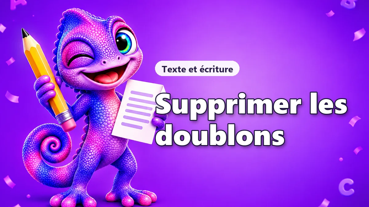 Supprimer les doublons d'une liste de lignes