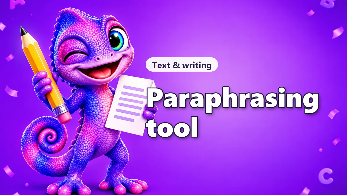 Paraphrasing tool: rewrite text in other words