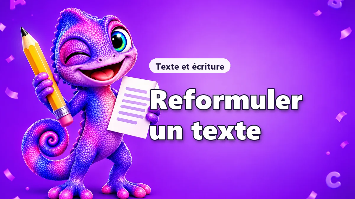 Reformuler un texte avec d'autres mots