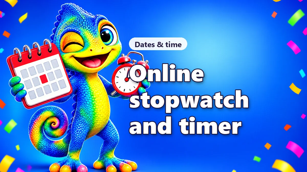 Online stopwatch and countdown timer