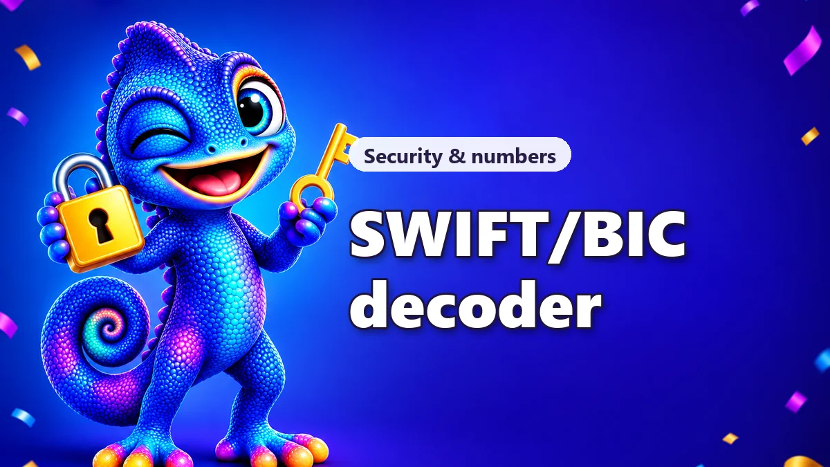 SWIFT/BIC code decoder