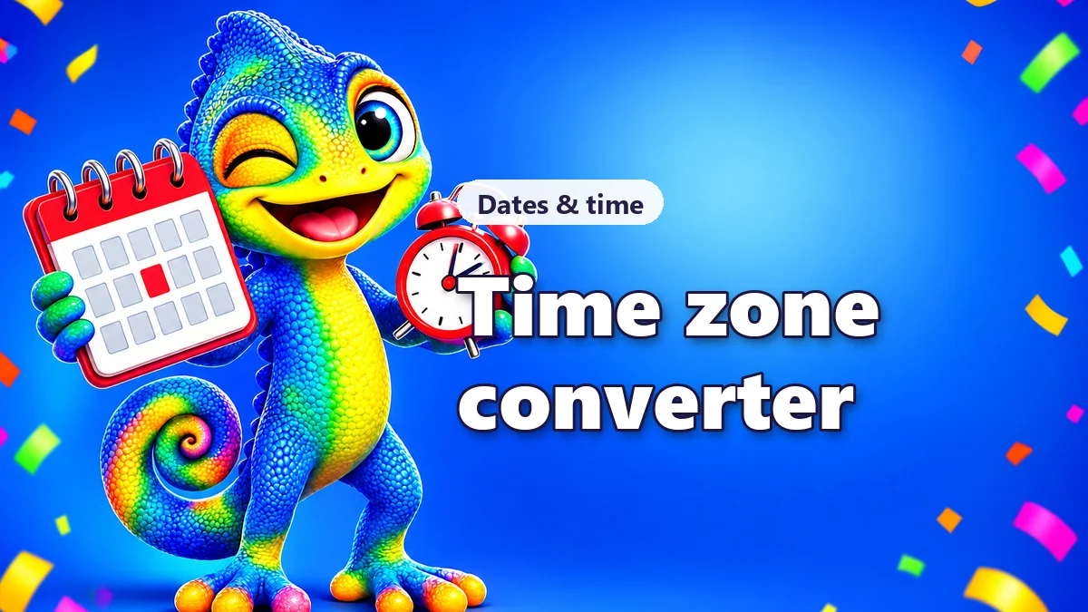 Time zone converter and meeting planner