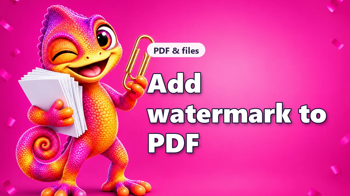 Add a watermark to a PDF