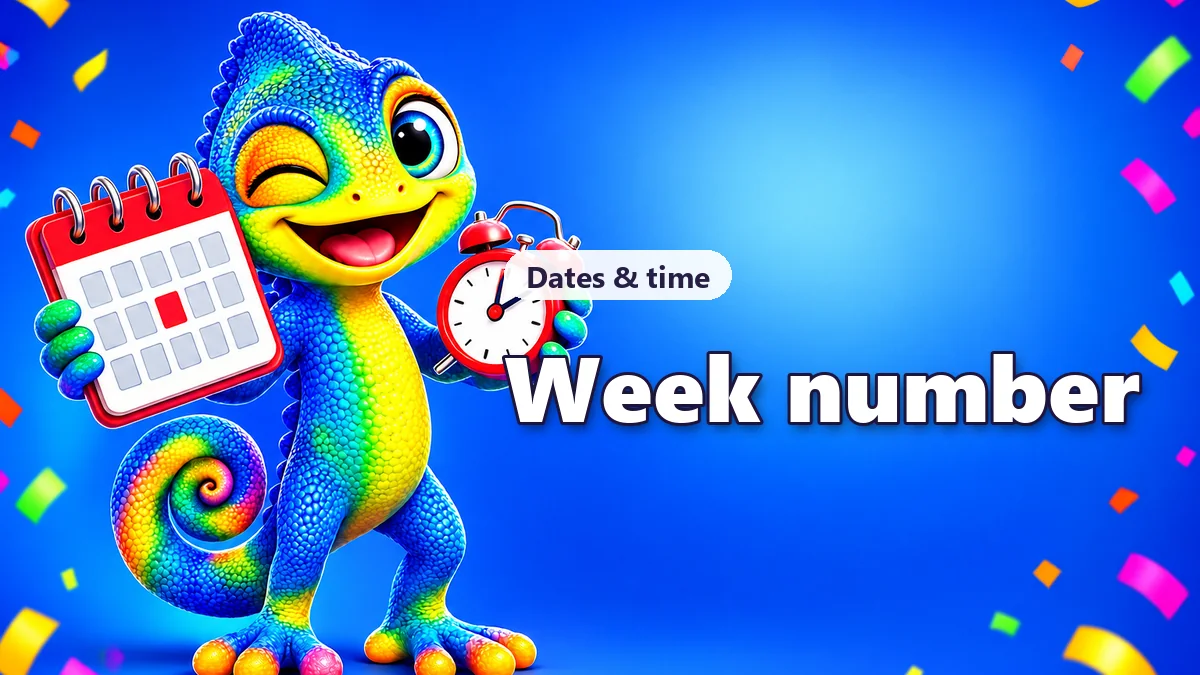 Week number of any date
