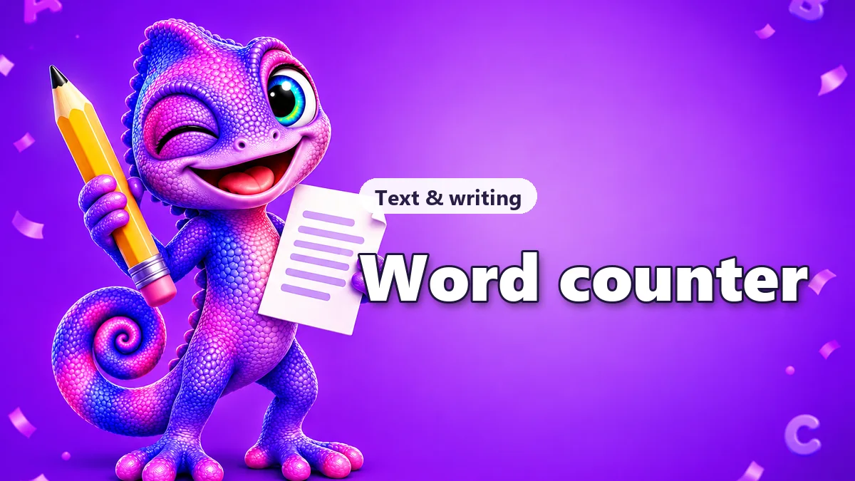 Word counter and character counter