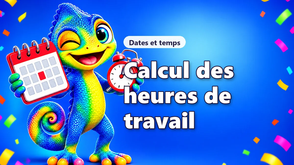 Feuille d'heures de travail hebdomadaire
