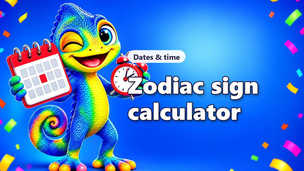 Zodiac sign and rising sign calculator